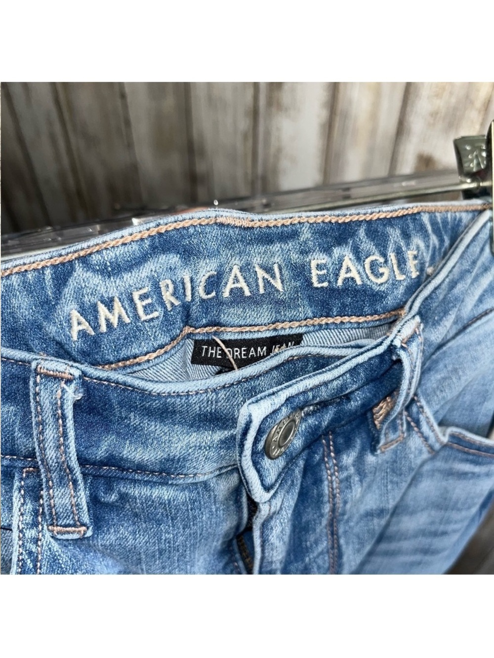 American Eagle The Dream Jean Super High Rise Jegging Distressed Women’s 0 - Picture 6 of 8